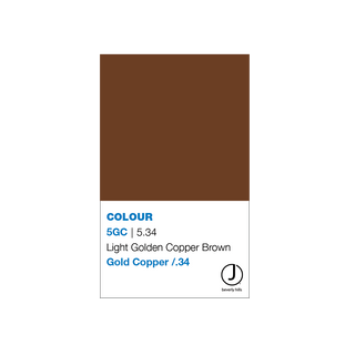 J Beverly Hills Cream Colour 5GC Light Golden Copper Brown (5.34) 3.40z