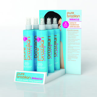 Pure Brazilian 6 Piece Miracle Leave-In Conditioner Display