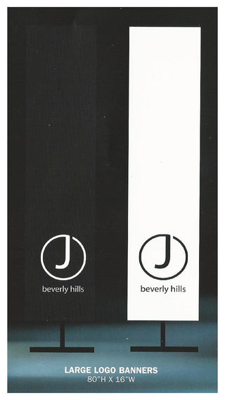 J Beverly Hills Large Logo Banner with or without stand